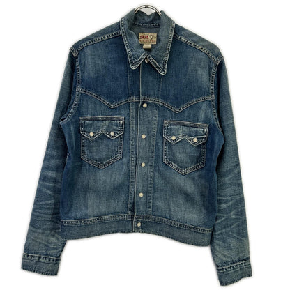 RRL ダブルアールエル 782891663001 本藍染め コットン Hewson Indigo Denim Western Jacket/ヒューソン インディゴ デニムウエスタンジャケット ジャケット