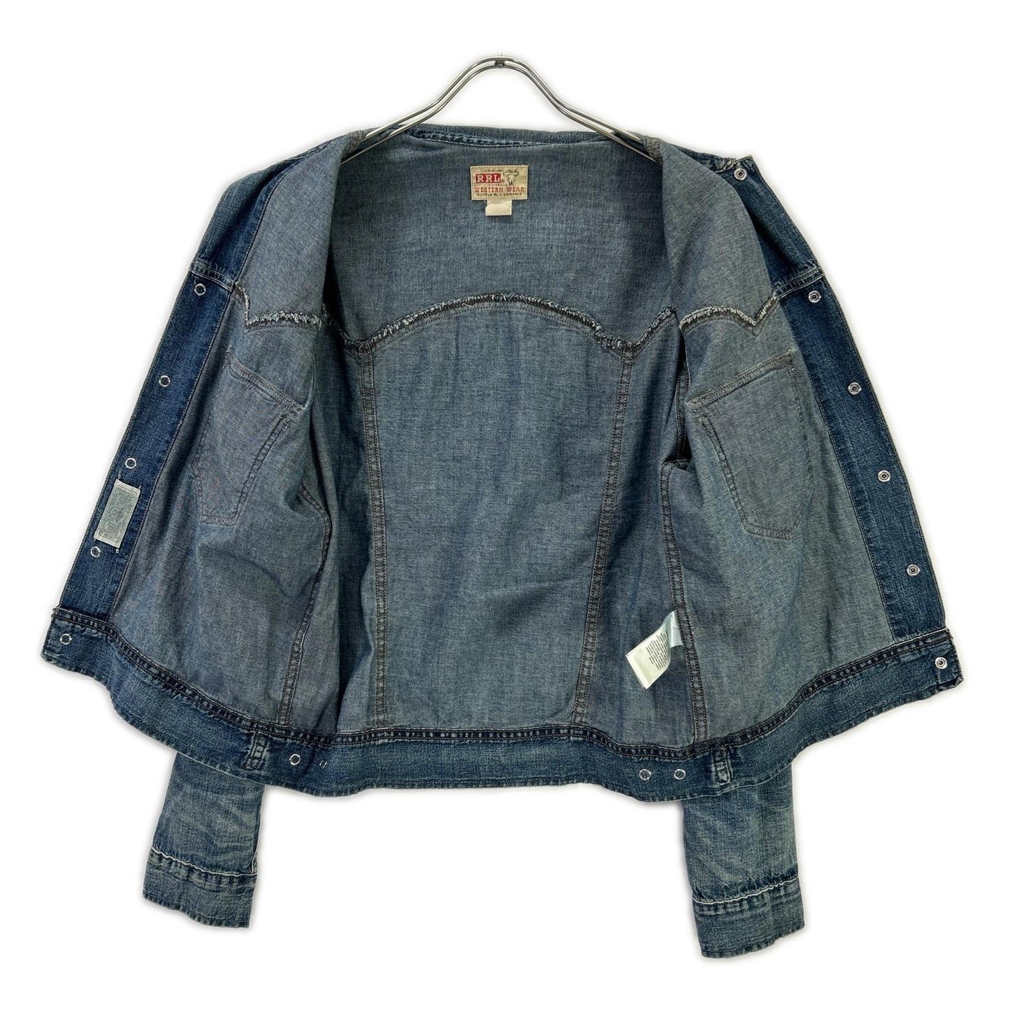RRL ダブルアールエル 782891663001 本藍染め コットン Hewson Indigo Denim Western Jacket/ヒューソン インディゴ デニムウエスタンジャケット ジャケット