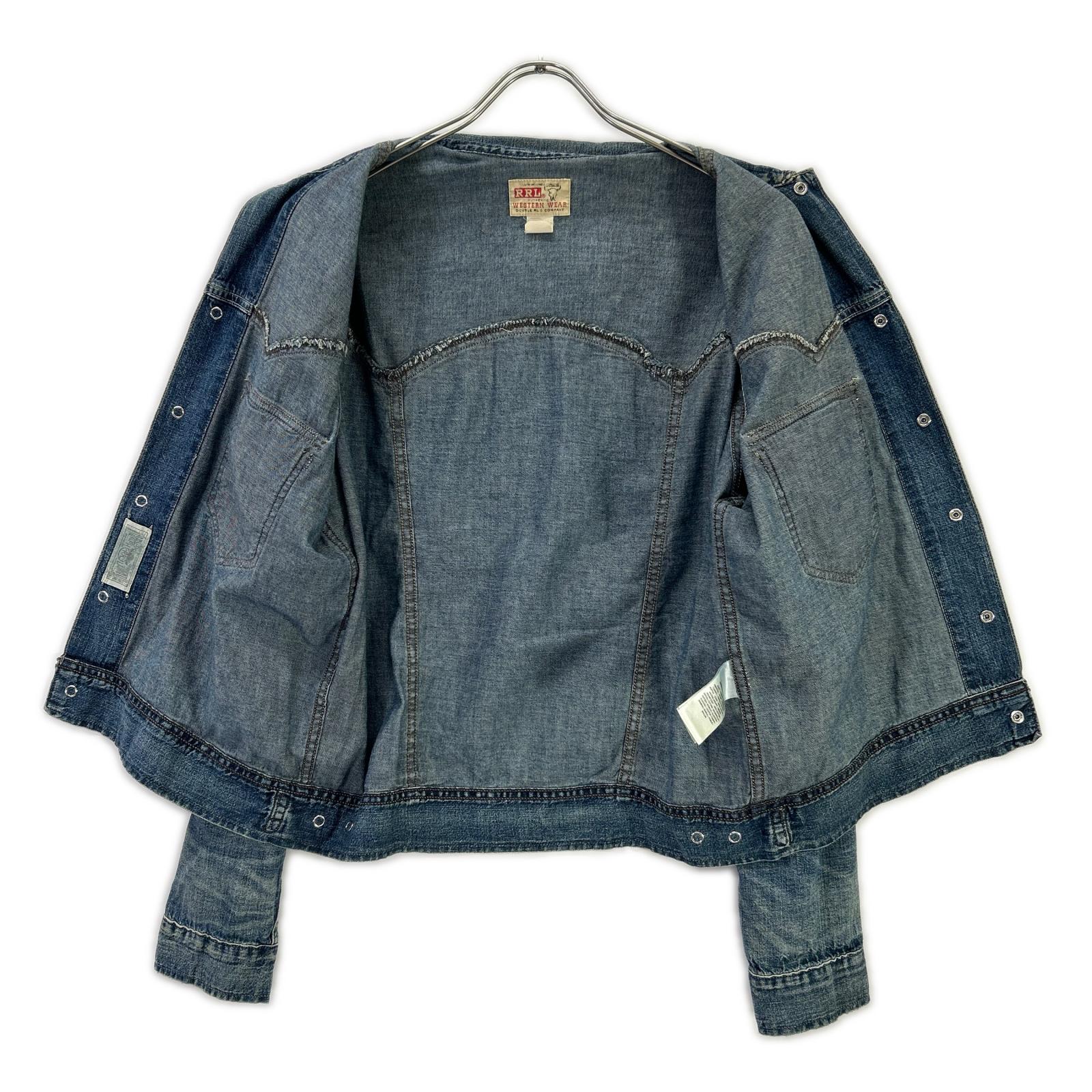 RRL ダブルアールエル 782891663001 本藍染め コットン Hewson Indigo Denim Western Jacket/ヒューソン インディゴ デニムウエスタンジャケット ジャケット