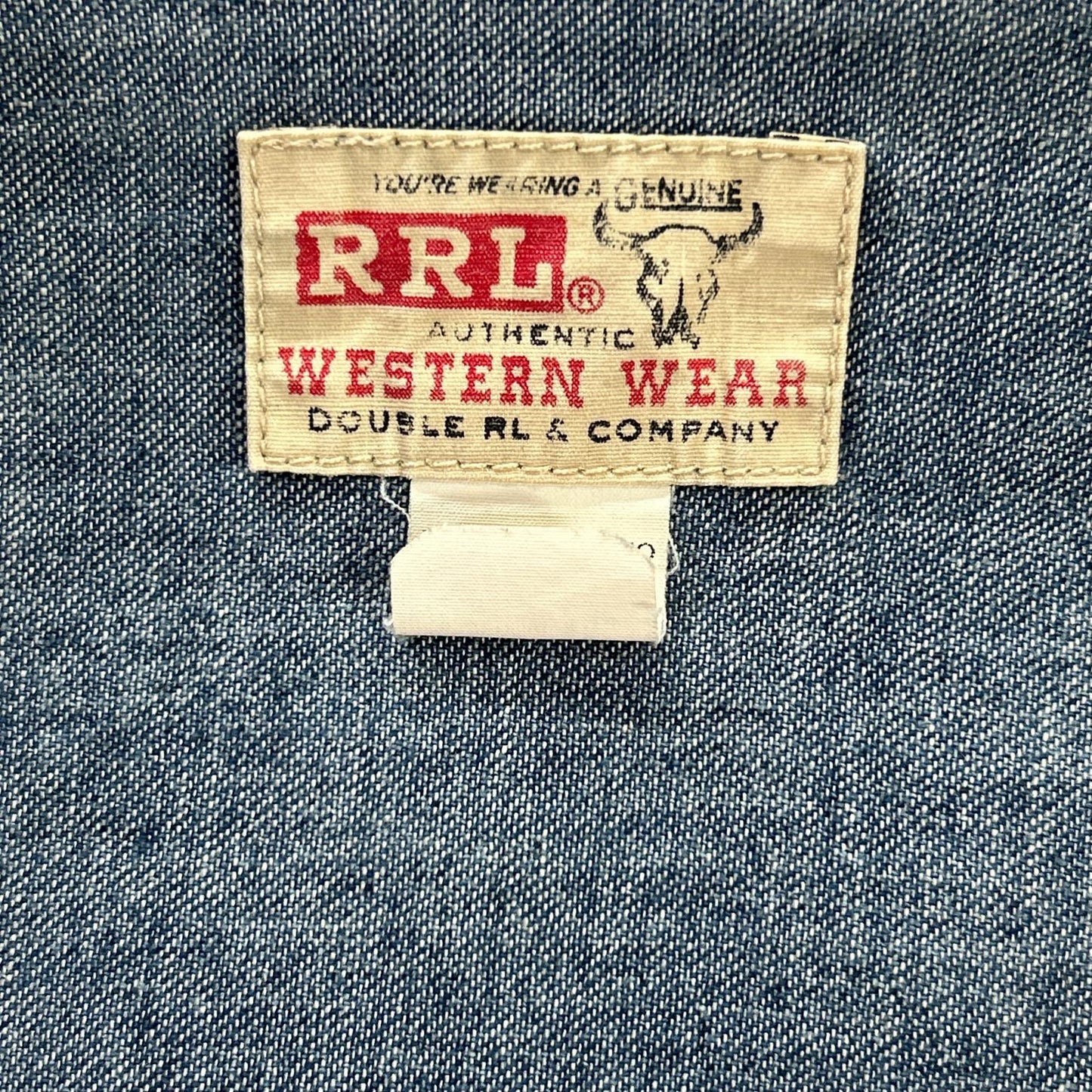 RRL ダブルアールエル 782891663001 本藍染め コットン Hewson Indigo Denim Western Jacket/ヒューソン インディゴ デニムウエスタンジャケット ジャケット