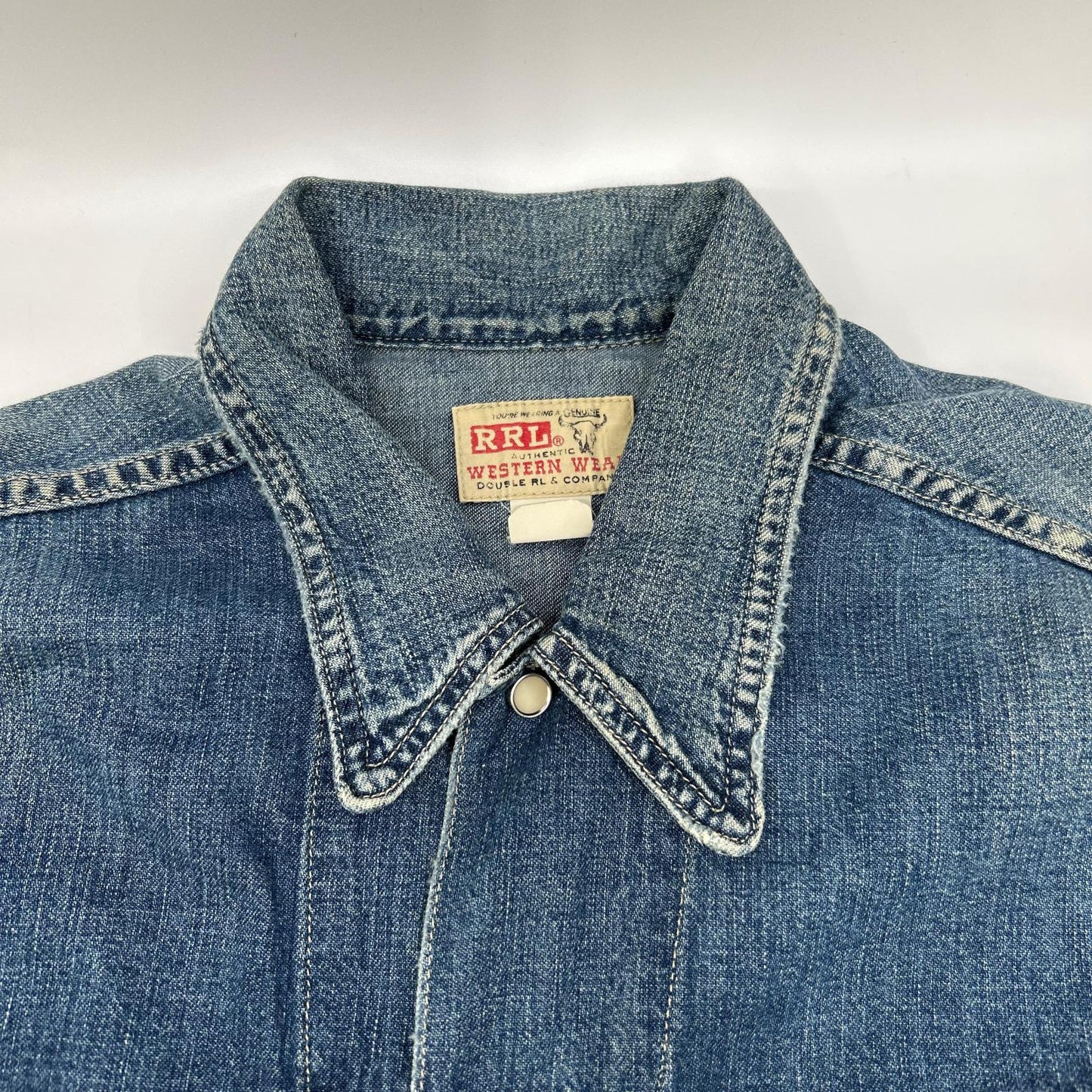 RRL ダブルアールエル 782891663001 本藍染め コットン Hewson Indigo Denim Western Jacket/ヒューソン インディゴ デニムウエスタンジャケット ジャケット