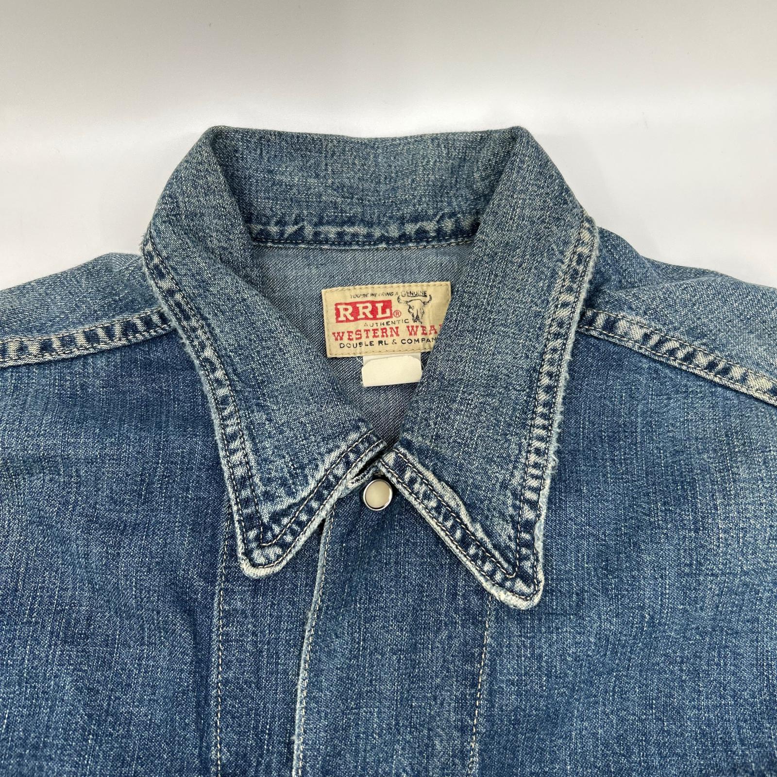 RRL ダブルアールエル 782891663001 本藍染め コットン Hewson Indigo Denim Western Jacket/ヒューソン インディゴ デニムウエスタンジャケット ジャケット