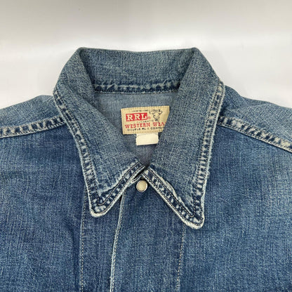 RRL ダブルアールエル 782891663001 本藍染め コットン Hewson Indigo Denim Western Jacket/ヒューソン インディゴ デニムウエスタンジャケット ジャケット