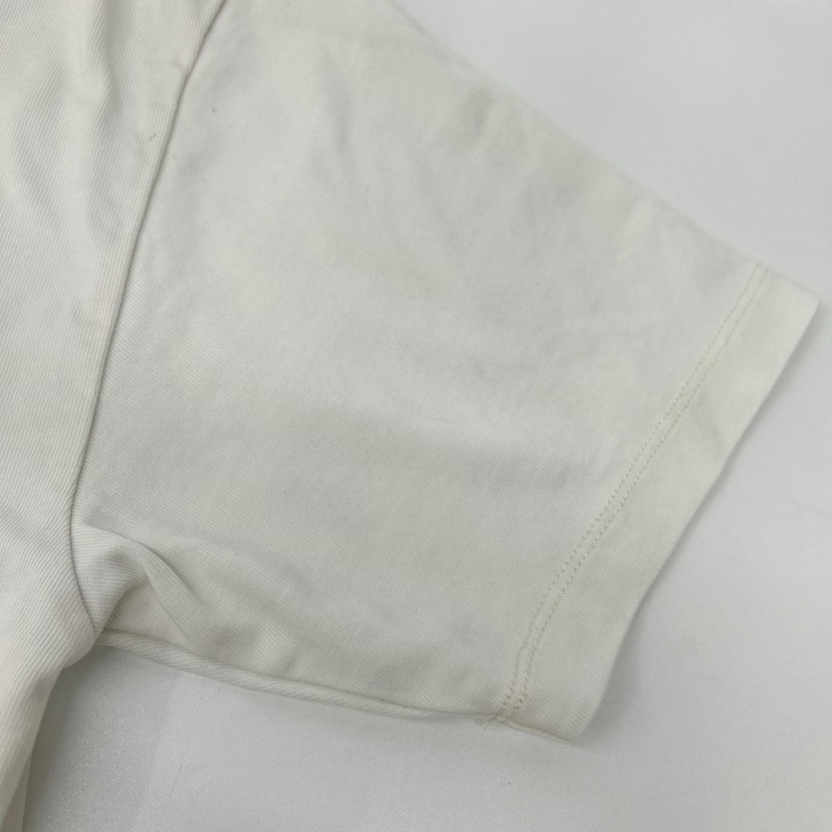RRL ダブルアールエル 782959768002 ホワイト コットン ミニロゴ刺繍 クルーネック ショートスリーブカットソー トップス