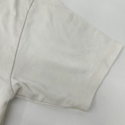 RRL ダブルアールエル 782959768002 ホワイト コットン ミニロゴ刺繍 クルーネック ショートスリーブカットソー トップス