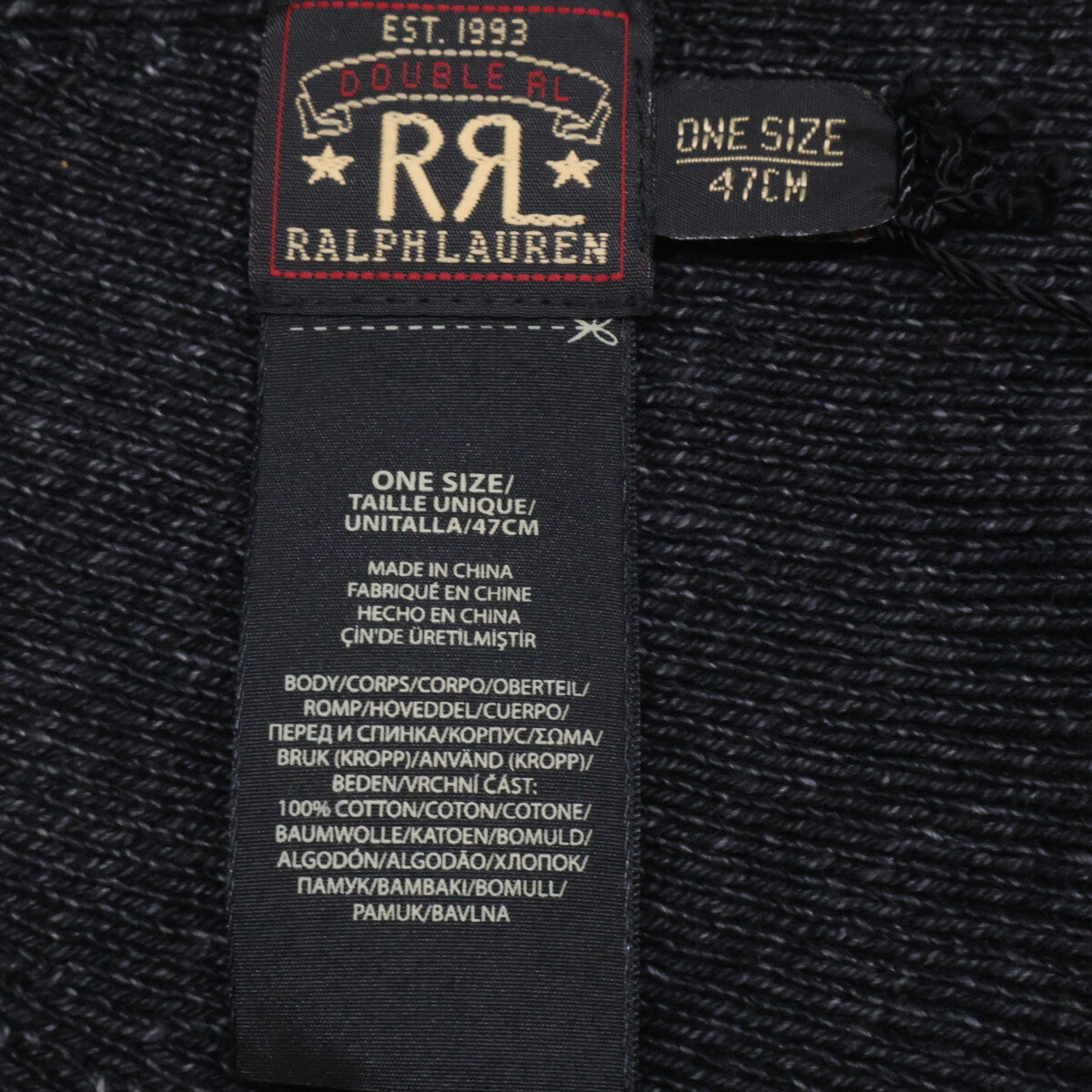RRL 【Like new】782507235001 COTTON WATCH CAP Cotton watch cap