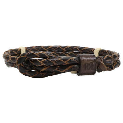 RRL ダブルアールエル 【美品】BRAUDED LEATHER CUFF エンボスロゴ レザー ブレスレット