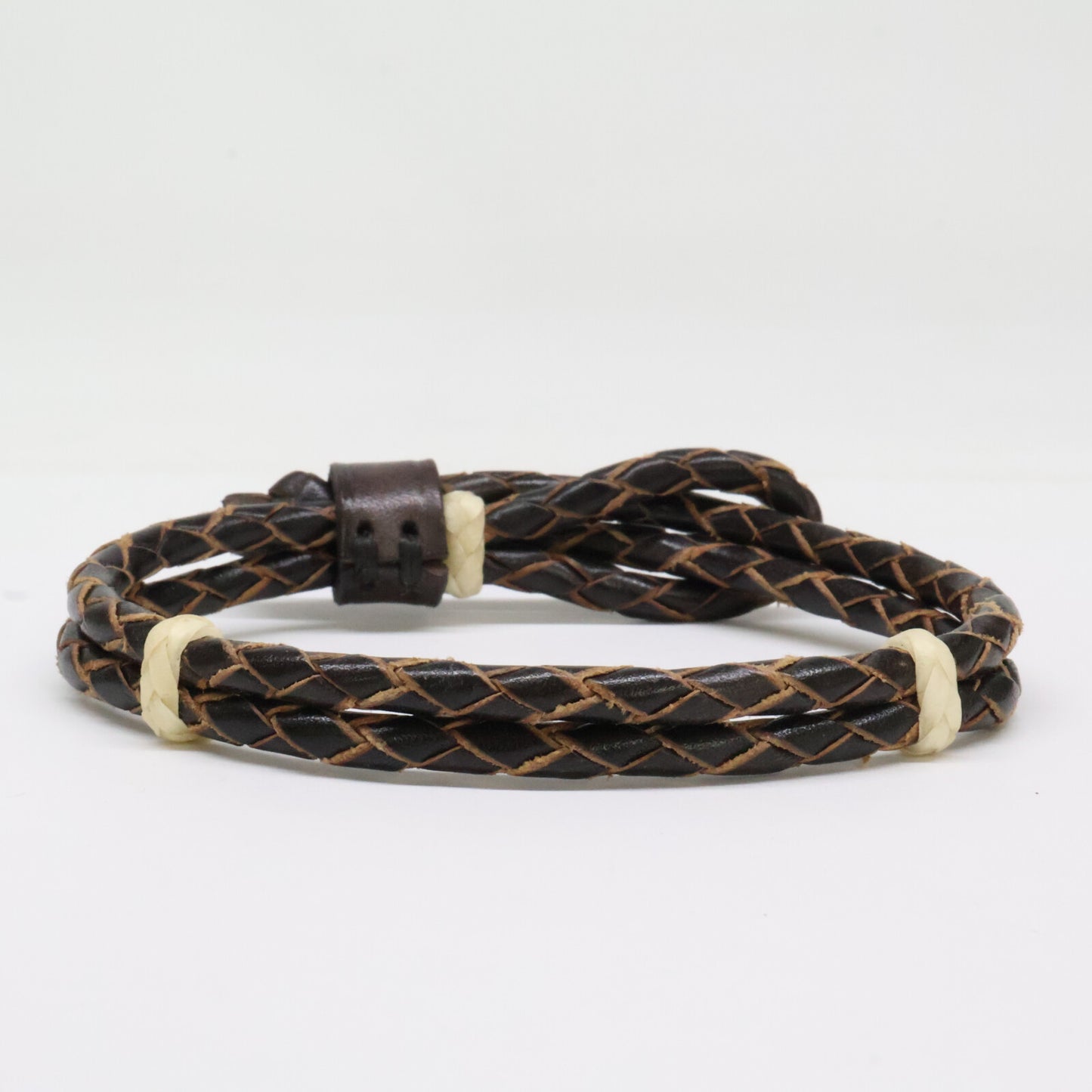 RRL ダブルアールエル 【美品】BRAUDED LEATHER CUFF エンボスロゴ レザー ブレスレット