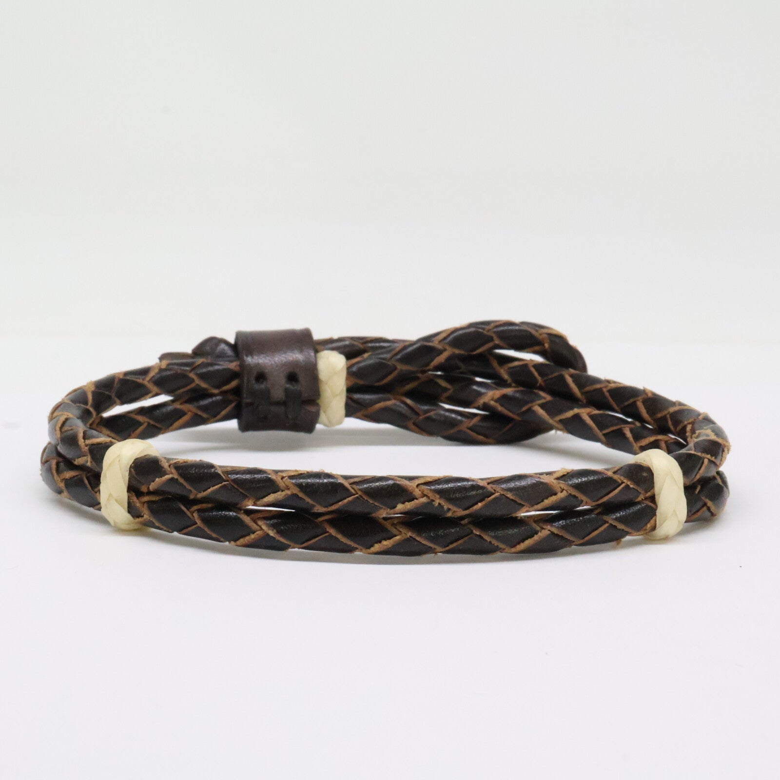 RRL ダブルアールエル 【美品】BRAUDED LEATHER CUFF エンボスロゴ レザー ブレスレット