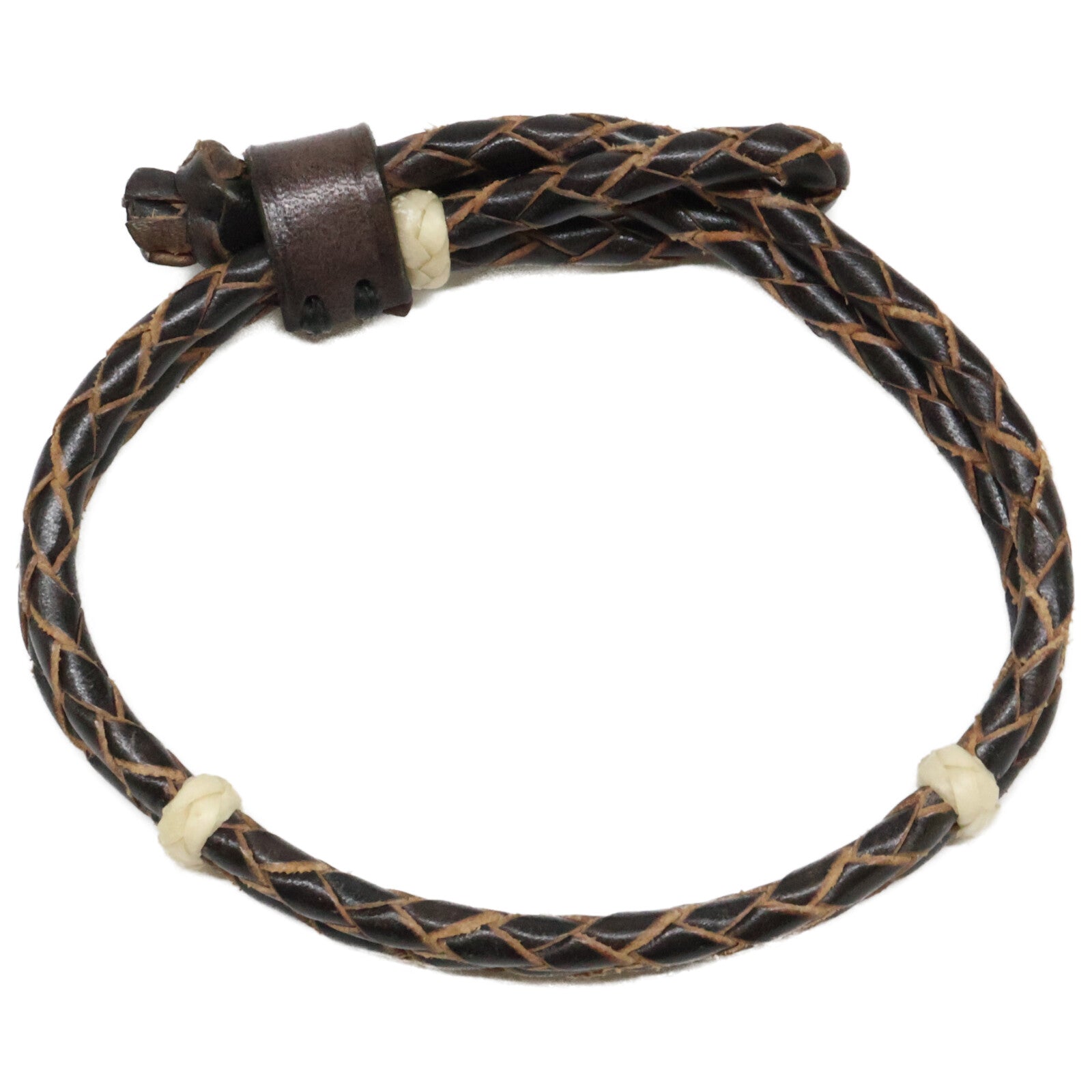 RRL ダブルアールエル 【美品】BRAUDED LEATHER CUFF エンボスロゴ レザー ブレスレット