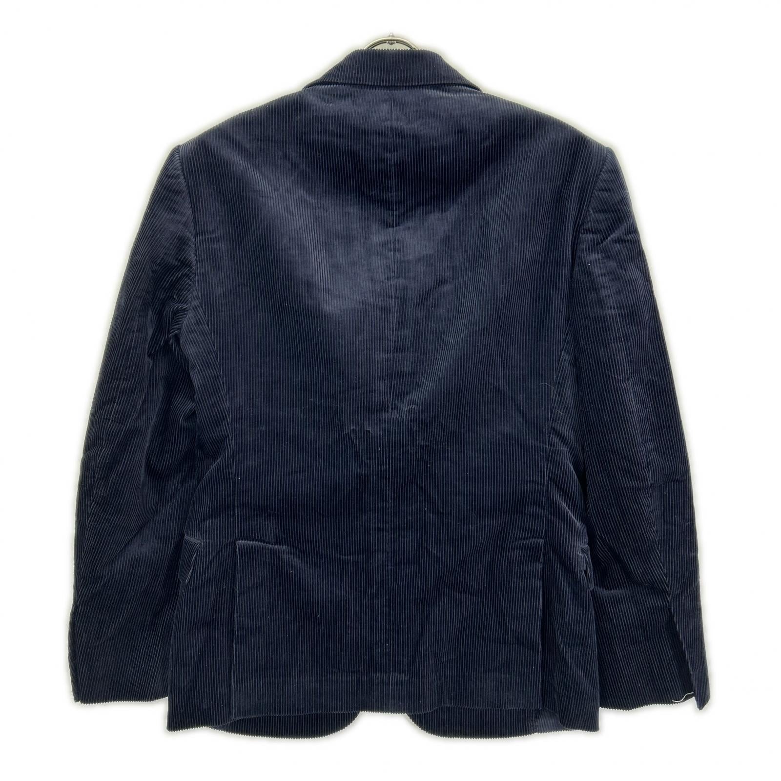 RalphLauren PURPLE LABEL ラルフローレン パープルレーベル 798876035001 イタリア製 ネイビー コットン シングルブレスト サイドベンツ コーデュロイ 3Bスポーツコート/テーラードジャケット