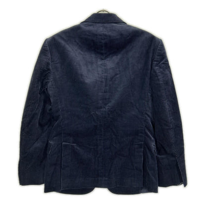 RalphLauren PURPLE LABEL ラルフローレン パープルレーベル 798876035001 イタリア製 ネイビー コットン シングルブレスト サイドベンツ コーデュロイ 3Bスポーツコート/テーラードジャケット