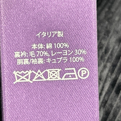 RalphLauren PURPLE LABEL ラルフローレン パープルレーベル 798876035001 イタリア製 ネイビー コットン シングルブレスト サイドベンツ コーデュロイ 3Bスポーツコート/テーラードジャケット