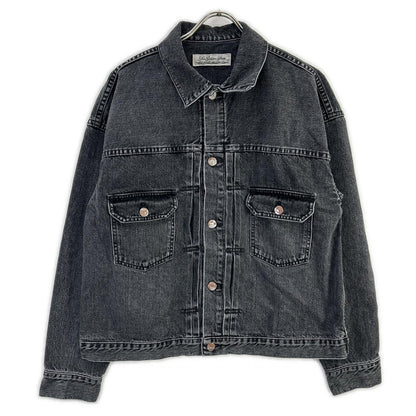 REMI RELIEF レミレリーフ BEAMS PLUS別注 25FW ウォッシュブラック コットン ヴィンテージ加工 デニムトラッカージャケット 2nd ジャケット
