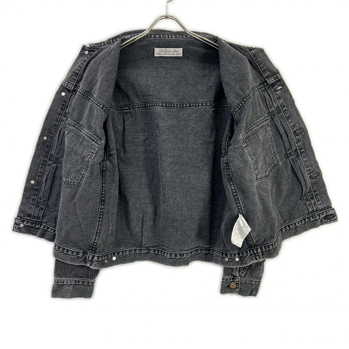 REMI RELIEF レミレリーフ BEAMS PLUS別注 25FW ウォッシュブラック コットン ヴィンテージ加工 デニムトラッカージャケット 2nd ジャケット