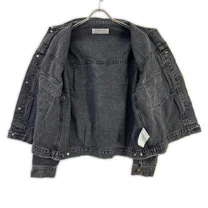 REMI RELIEF レミレリーフ BEAMS PLUS別注 25FW ウォッシュブラック コットン ヴィンテージ加工 デニムトラッカージャケット 2nd ジャケット
