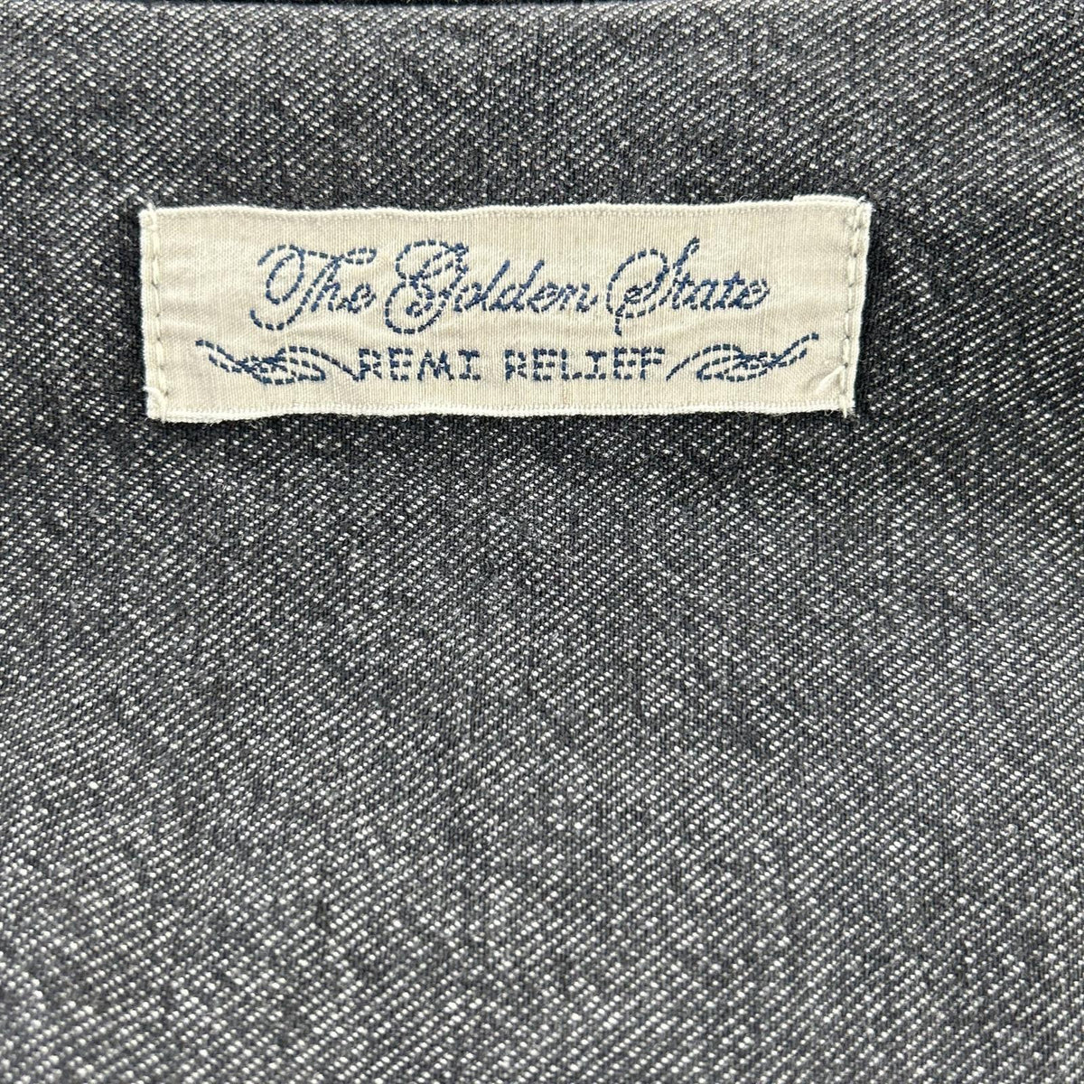 REMI RELIEF レミレリーフ BEAMS PLUS別注 25FW ウォッシュブラック コットン ヴィンテージ加工 デニムトラッカージャケット 2nd ジャケット