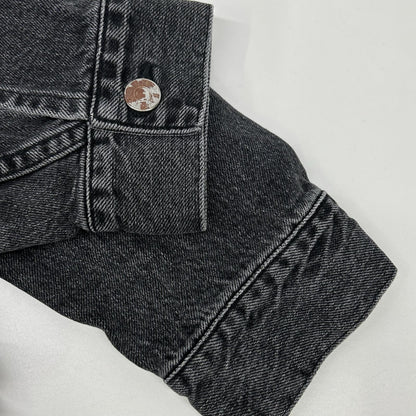 REMI RELIEF レミレリーフ BEAMS PLUS別注 25FW ウォッシュブラック コットン ヴィンテージ加工 デニムトラッカージャケット 2nd ジャケット