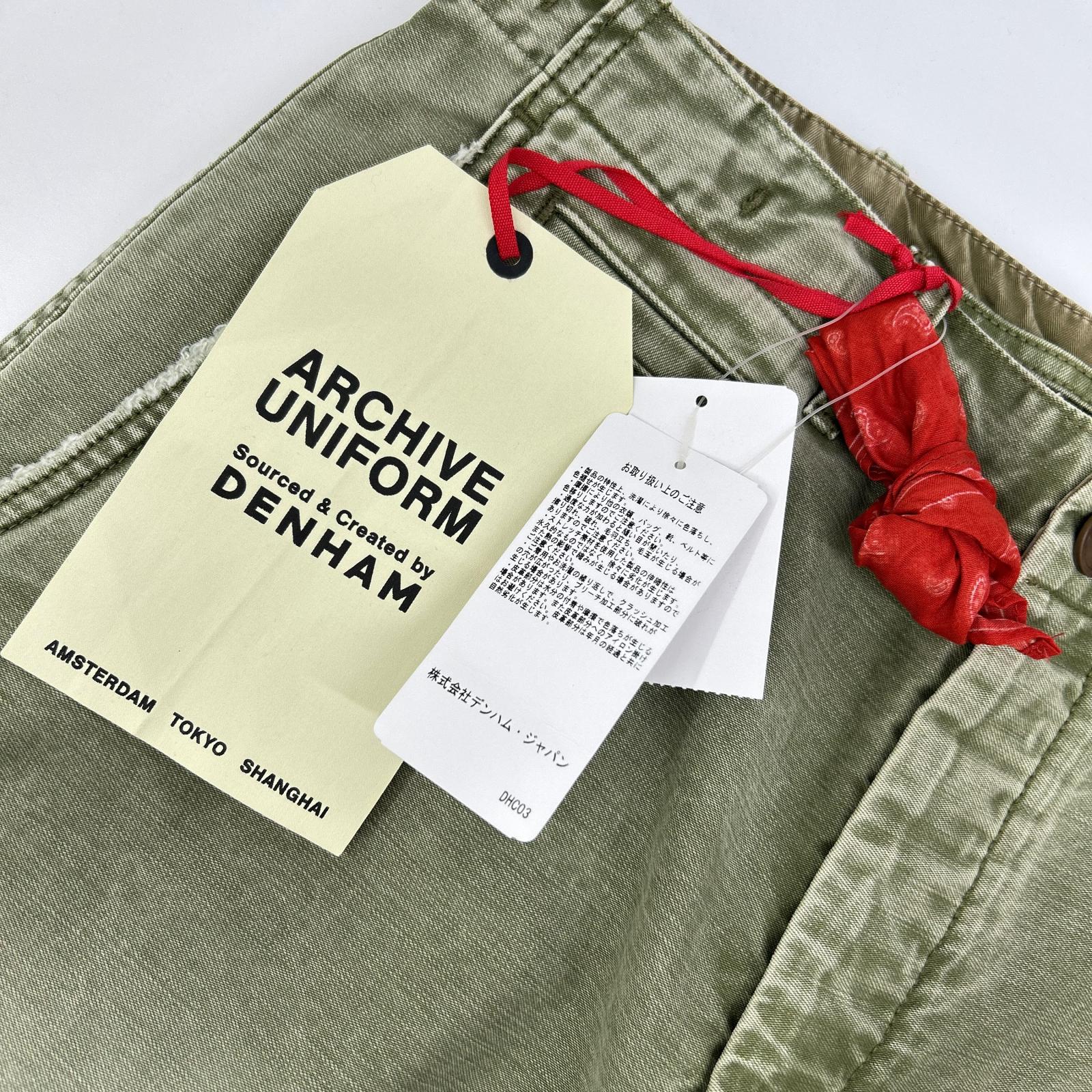 DENHAM デンハム 01-25-01-10-005 ARCHIVE UNIFORM S2 CHINO カーキ コットン ミリタリーパンツ ボトムス