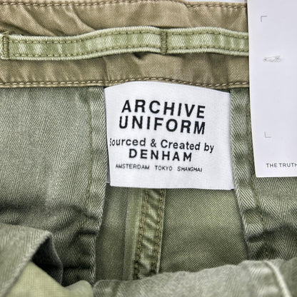 DENHAM デンハム 01-25-01-10-005 ARCHIVE UNIFORM S2 CHINO カーキ コットン ミリタリーパンツ ボトムス