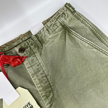 DENHAM デンハム 01-25-01-10-005 ARCHIVE UNIFORM S2 CHINO カーキ コットン ミリタリーパンツ ボトムス