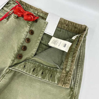 DENHAM デンハム 01-25-01-10-005 ARCHIVE UNIFORM S2 CHINO カーキ コットン ミリタリーパンツ ボトムス