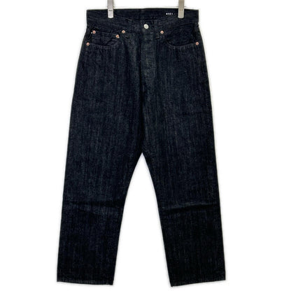 Ordinary fits LIMITED MODEL 117BK-25 Black One-Wash Loose-Fit 5-Pocket Selvedge Denim Pants