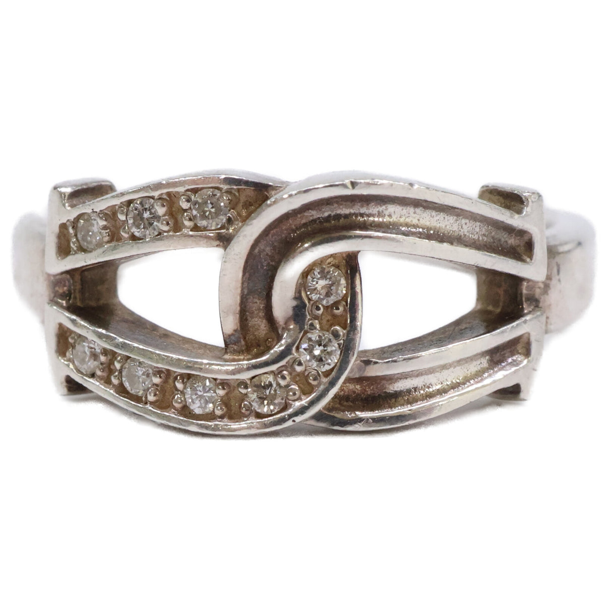 SC Subculture 950 Double horseshoe-motif diamond ring