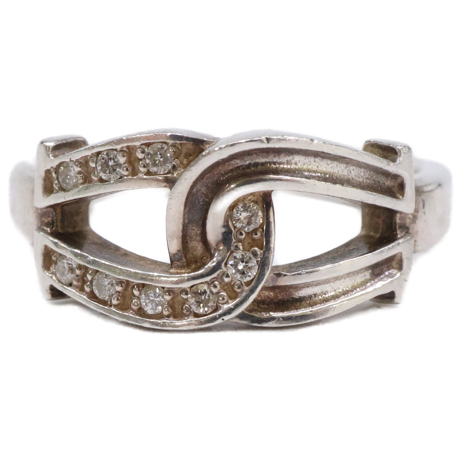 SC Subculture 950 Double horseshoe-motif diamond ring