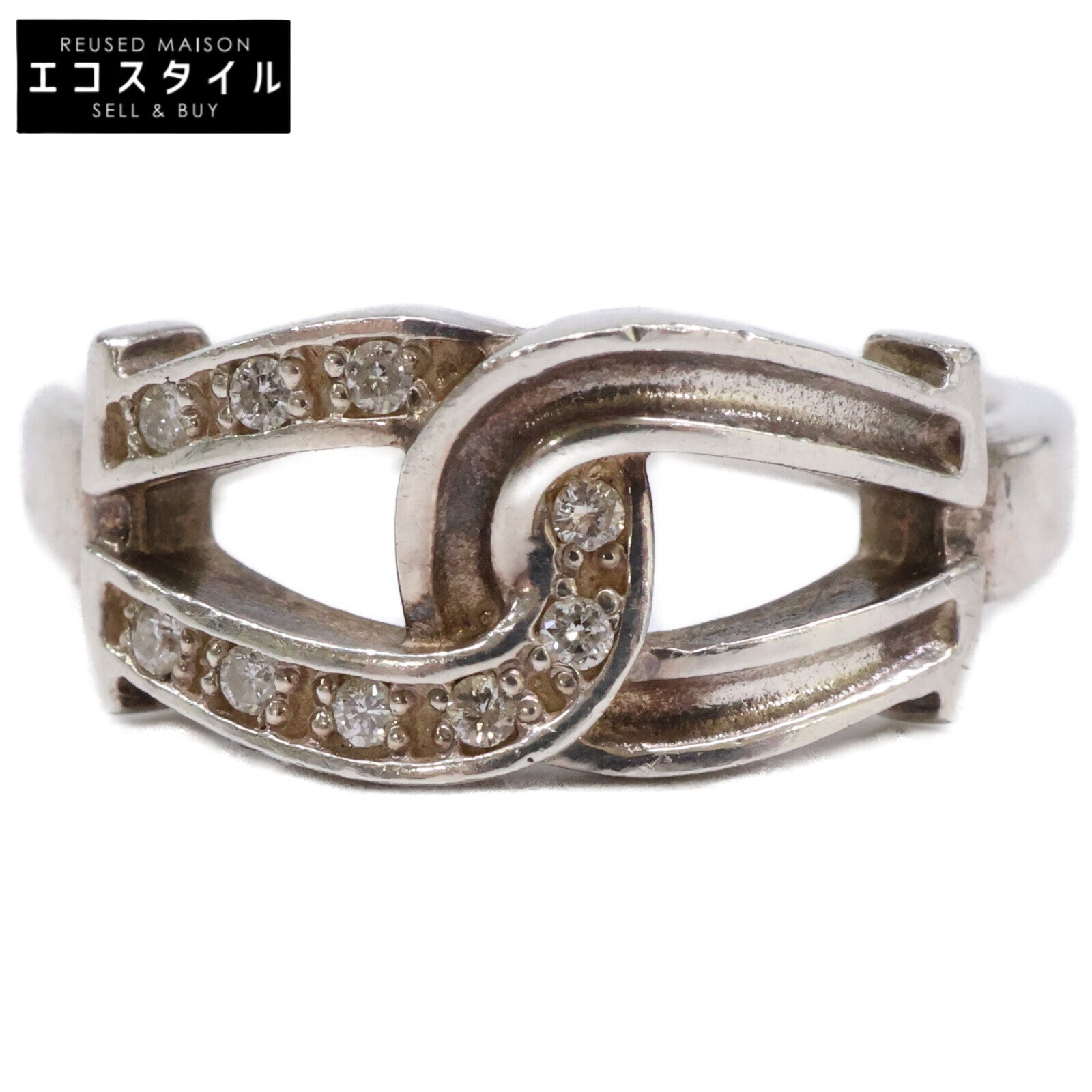 SC Subculture 950 Double horseshoe-motif diamond ring