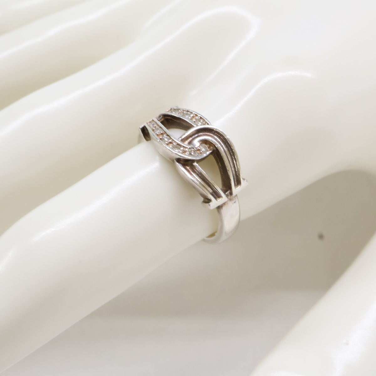 SC Subculture 950 Double horseshoe-motif diamond ring