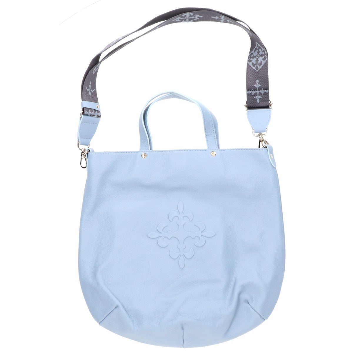 russet ラシット 【美品】エンボスモノグラム スリム2WAYショルダー トートバッグ