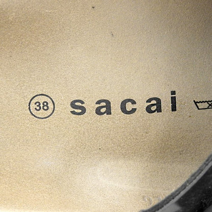 sacai サカイ ダブルストラッププラットフォームサンダル シューズ レディース ブラック 38 00163 シューズ