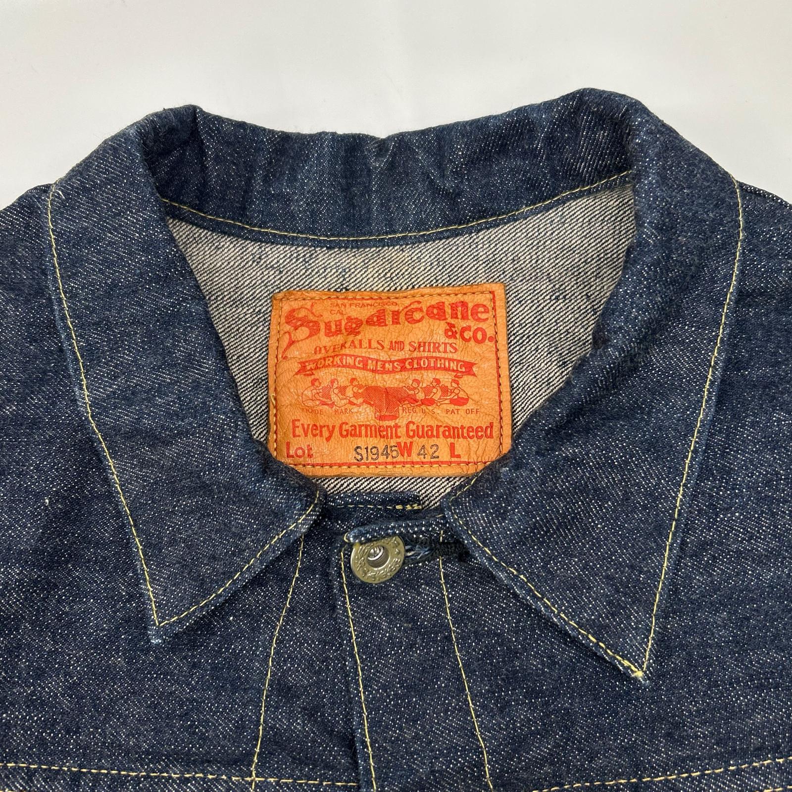 SUGAR CANE シュガーケーン SC19010 インディゴ #10 14oz. BLUE DENIM BLOUSE "S1945" MODEL 大戦モデル デニムジャケット ジャケット