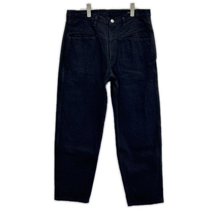 COMOLI コモリ C03-03005 ブラックデニム テーパードパンツ ボトムス
