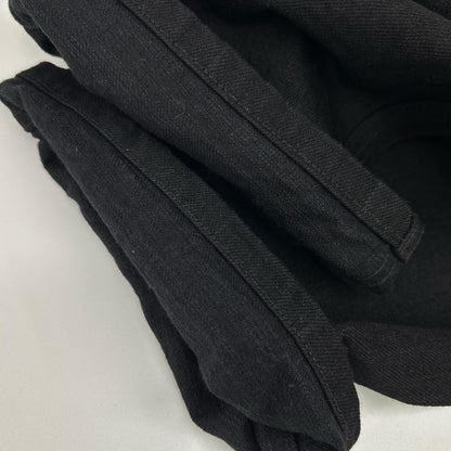 COMOLI コモリ C03-03005 ブラックデニム テーパードパンツ ボトムス