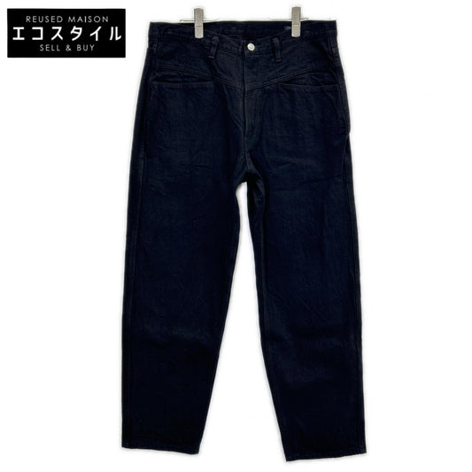 COMOLI コモリ C03-03005 ブラックデニム テーパードパンツ ボトムス