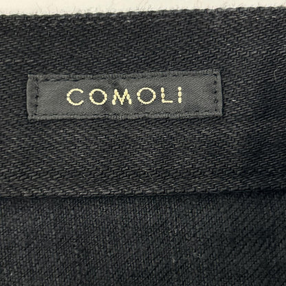 COMOLI コモリ C03-03005 ブラックデニム テーパードパンツ ボトムス