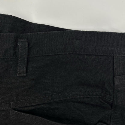 COMOLI コモリ C03-03005 ブラックデニム テーパードパンツ ボトムス