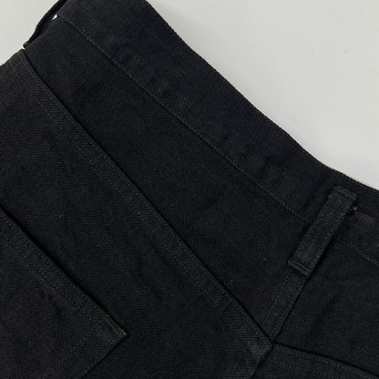 COMOLI コモリ C03-03005 ブラックデニム テーパードパンツ ボトムス
