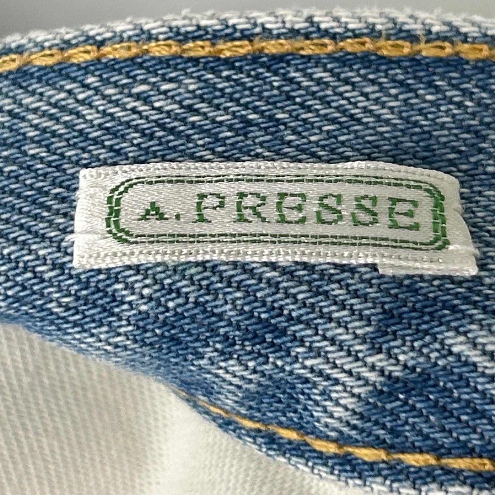 A.PRESSE アプレッセ 22SAP-04-05H 22SS ライトインディゴ Washed Denim Pants ウォッシュド デニム パンツ ボトムス