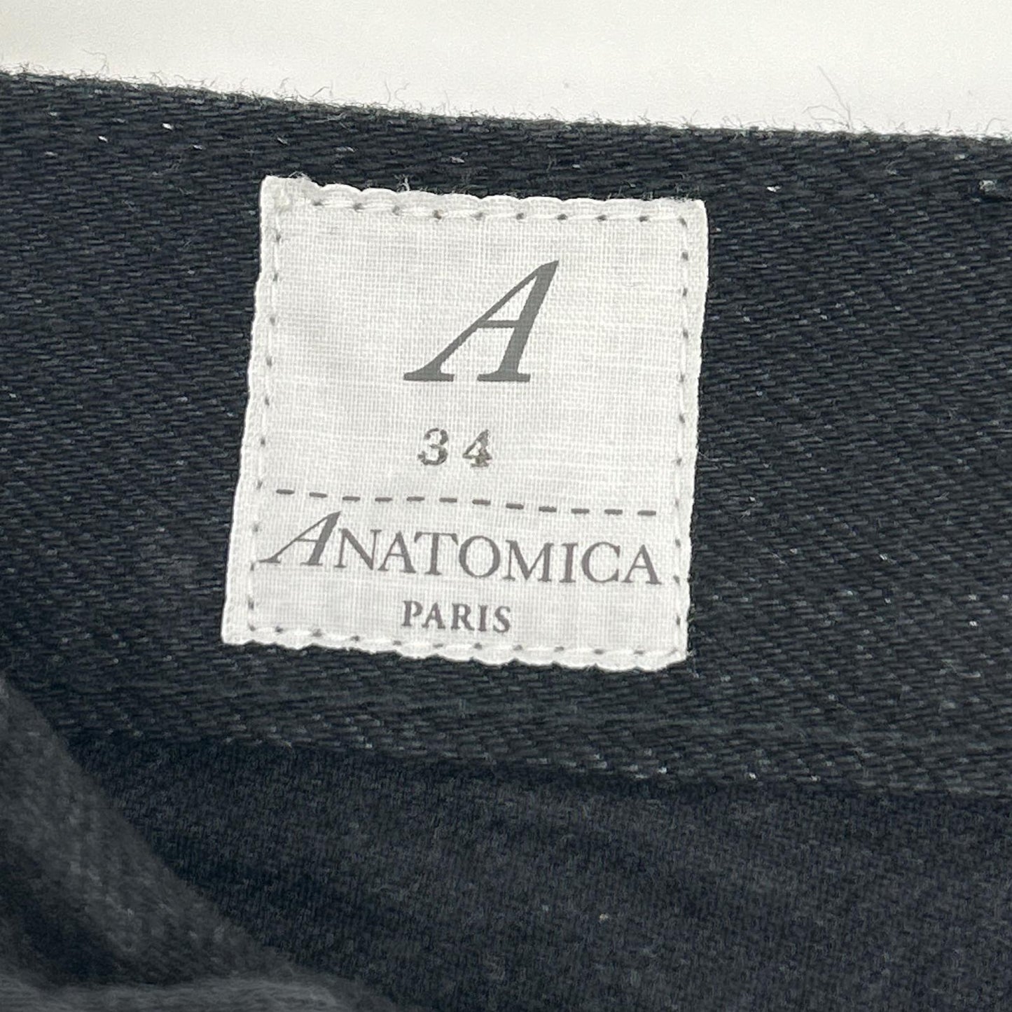 ANATOMICA アナトミカ 530-582-11 24SS ブラック ボタンフライ テーパード デニムパンツ ボトムス