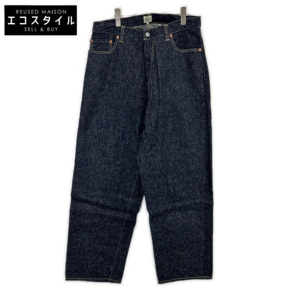 GOLD ゴールド GL42579A インディゴ RECYCLED WASTE SUVIN COTTON YARN 14oz. DENIM 5POCKET WIDE PANTS ジップフライデニムパンツ ボトムス