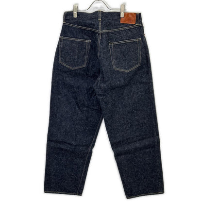 GOLD ゴールド GL42579A インディゴ RECYCLED WASTE SUVIN COTTON YARN 14oz. DENIM 5POCKET WIDE PANTS ジップフライデニムパンツ ボトムス
