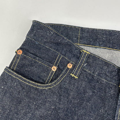 GOLD ゴールド GL42579A インディゴ RECYCLED WASTE SUVIN COTTON YARN 14oz. DENIM 5POCKET WIDE PANTS ジップフライデニムパンツ ボトムス