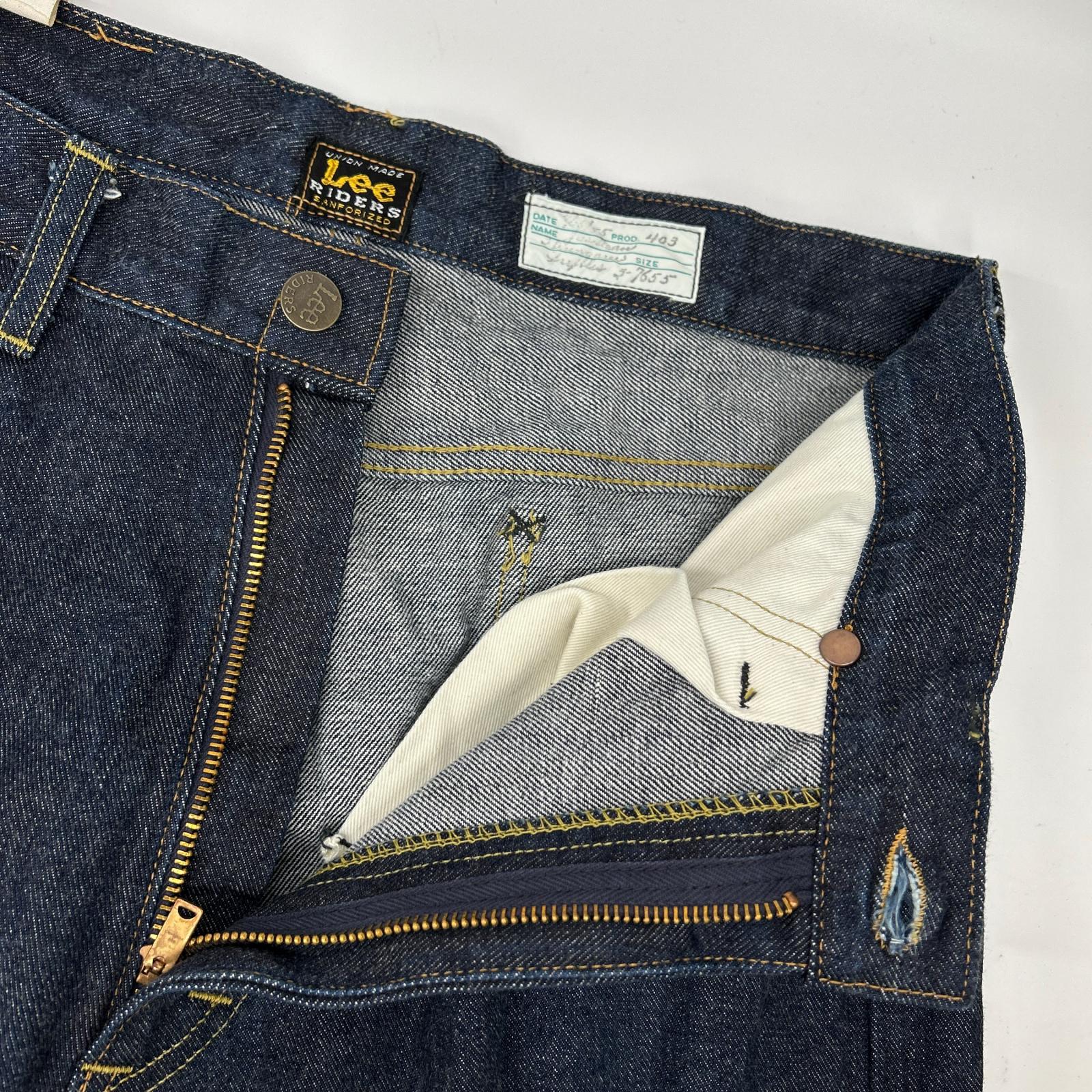 Lee リー LM6355 インディゴ THE ARCHIVES RIDERS 101-Z 1955 JAMES DEAN MODEL ジップフライデニムパンツ ボトムス