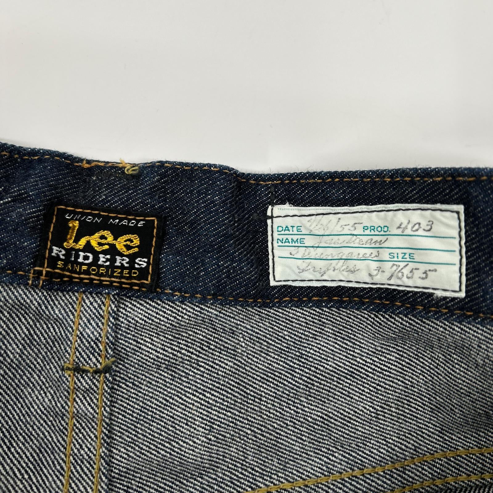 Lee リー LM6355 インディゴ THE ARCHIVES RIDERS 101-Z 1955 JAMES DEAN MODEL ジップフライデニムパンツ ボトムス
