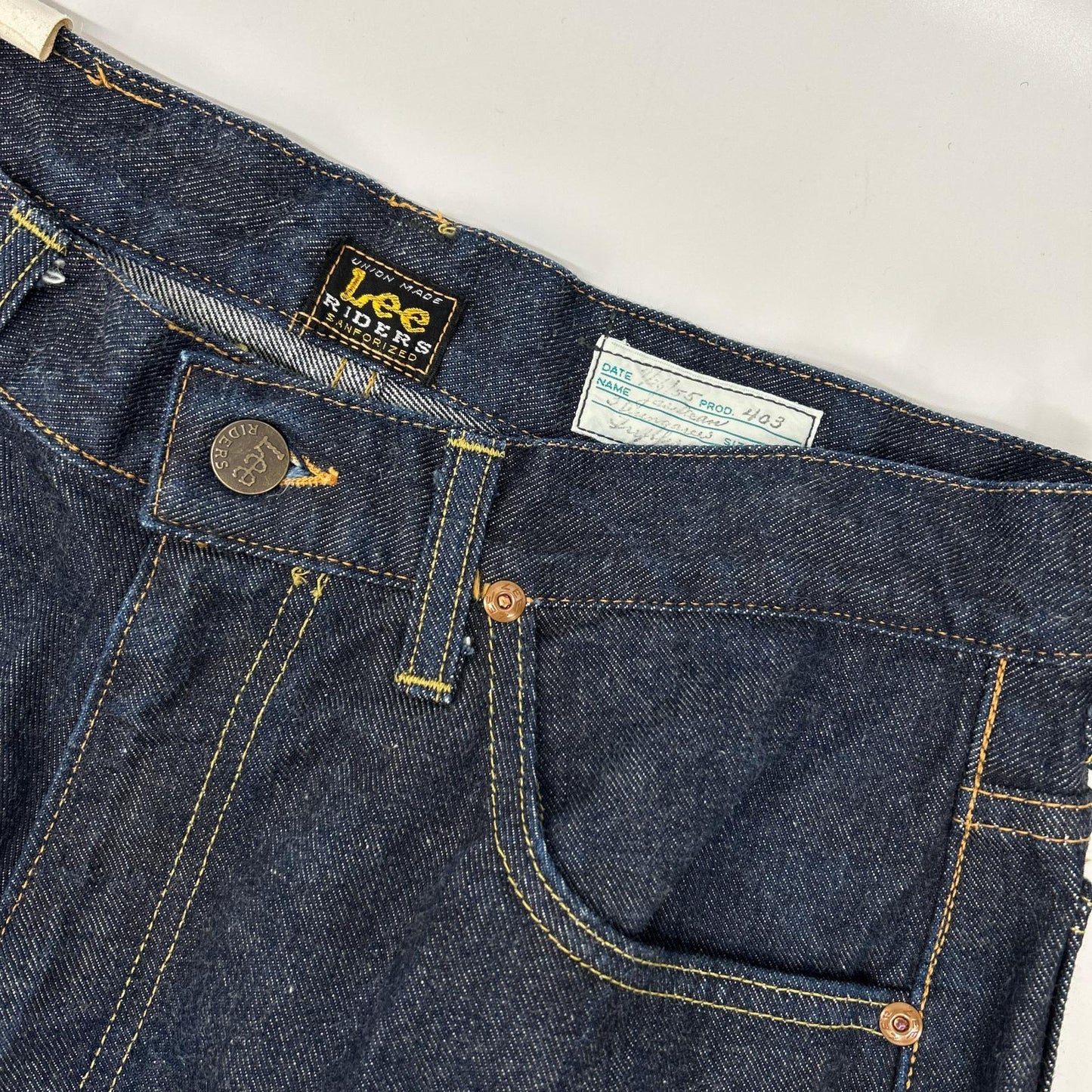 Lee リー LM6355 インディゴ THE ARCHIVES RIDERS 101-Z 1955 JAMES DEAN MODEL ジップフライデニムパンツ ボトムス