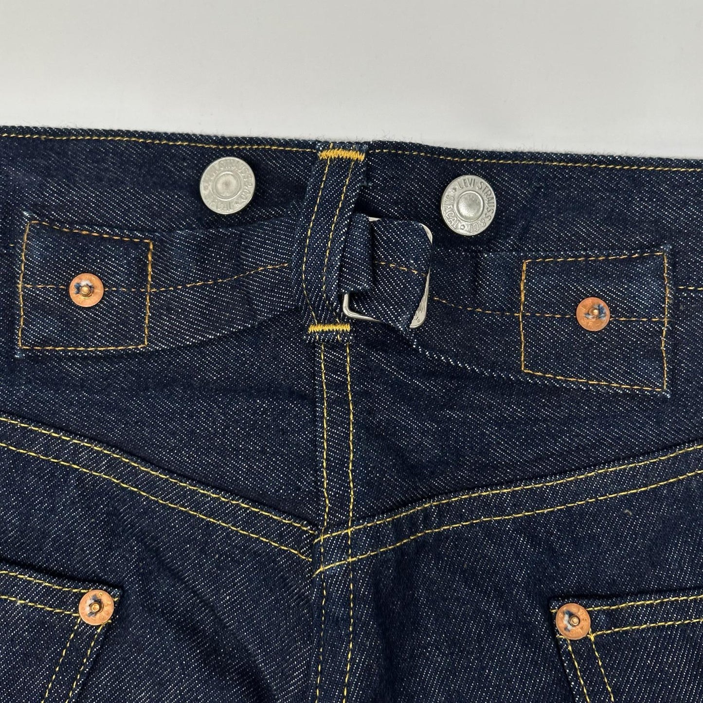 LEVI'S リーバイス 【VINTAGE CLOTHING】33501-0049 501XX インディゴ 1933年モデル 復刻 シンチバック サスペンダーボタン ボタンフライデニムパンツ ボトムス