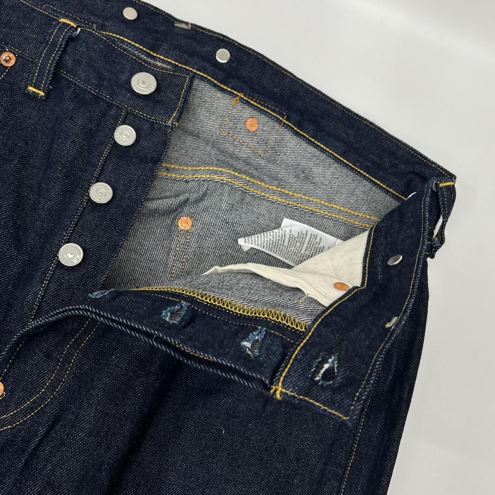 LEVI'S リーバイス 【VINTAGE CLOTHING】33501-0049 501XX インディゴ 1933年モデル 復刻 シンチバック サスペンダーボタン ボタンフライデニムパンツ ボトムス